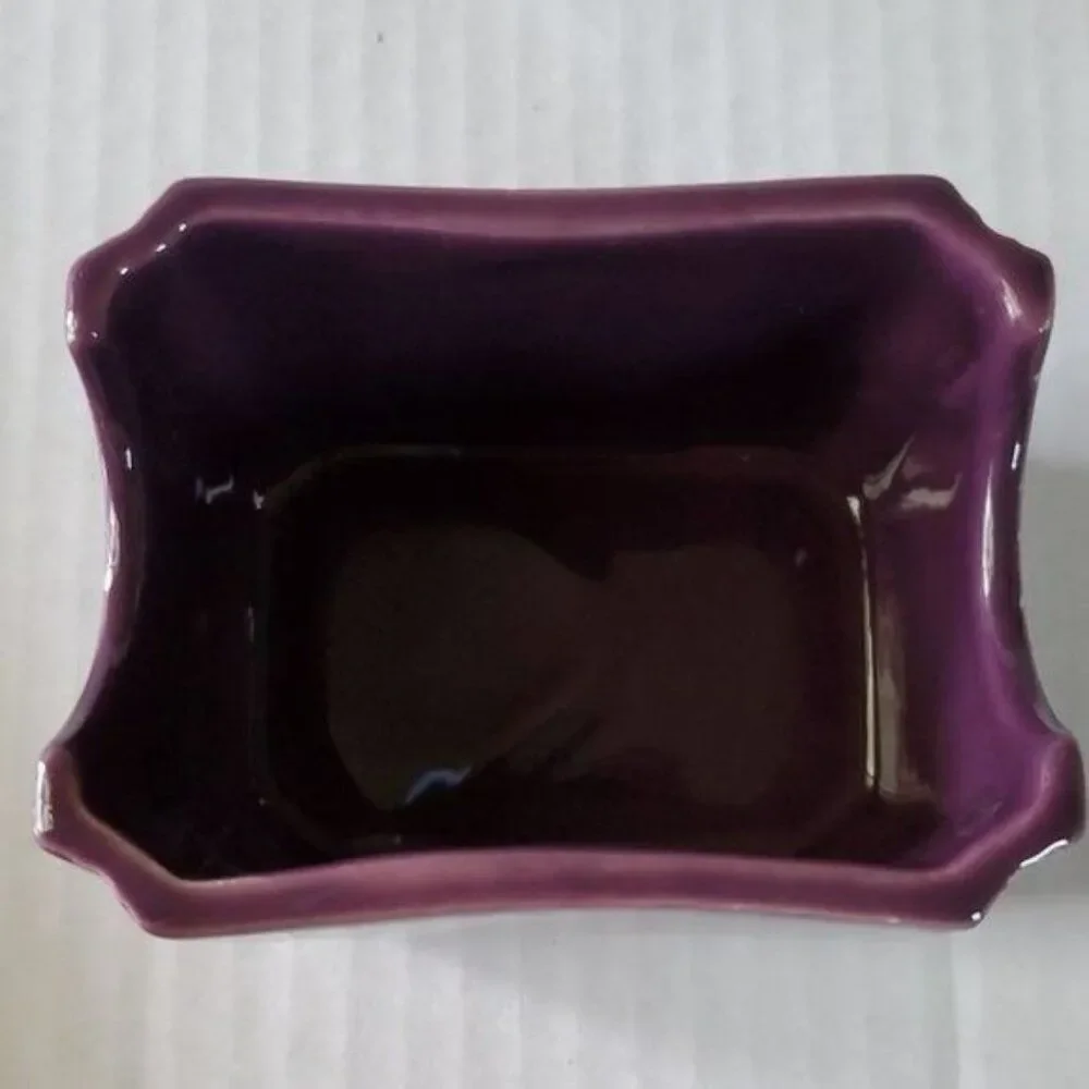 Fiestaware Fiesta Sugar Packet Sweetener Caddy Organizer Cards Ceramic Mulberry